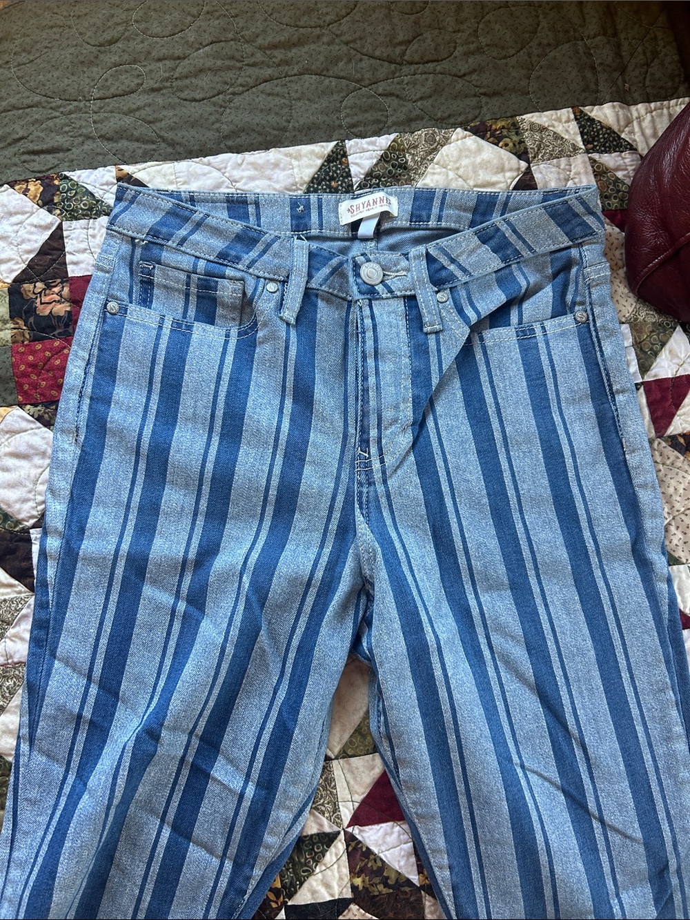 Shyanne Women's Striped Bootcut Jeans Waist 32